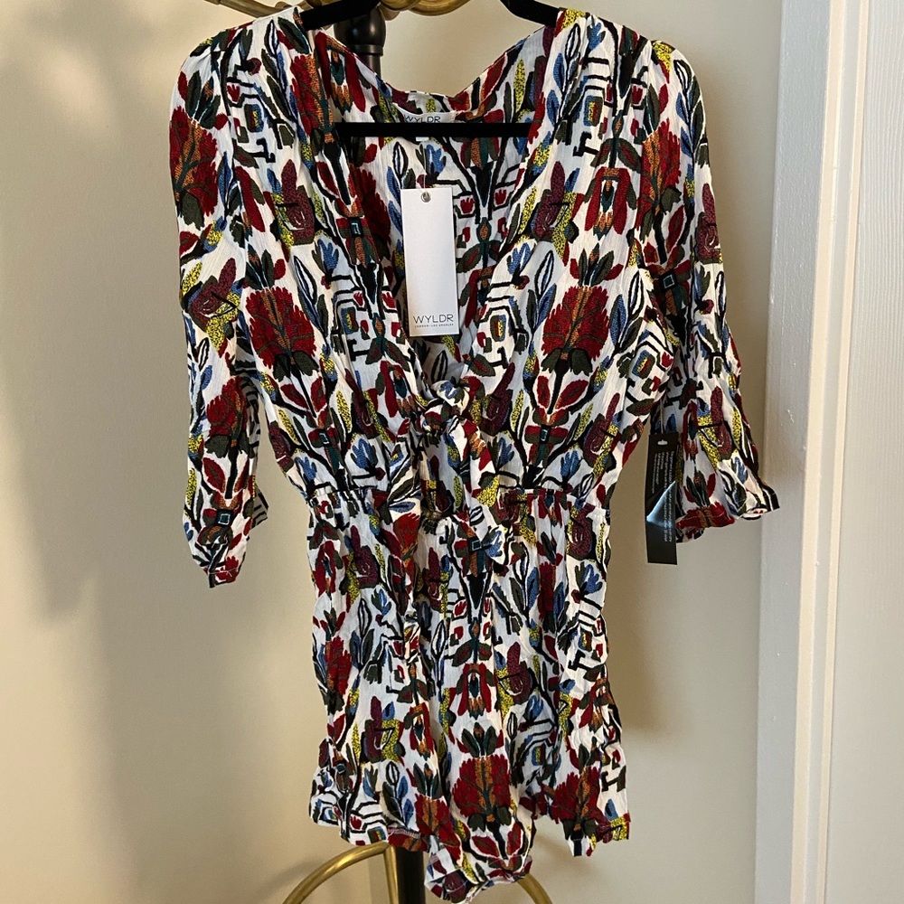 ASOS WYLDR Floral Romper: NWT, Large